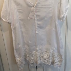 Johnny Was white tunic